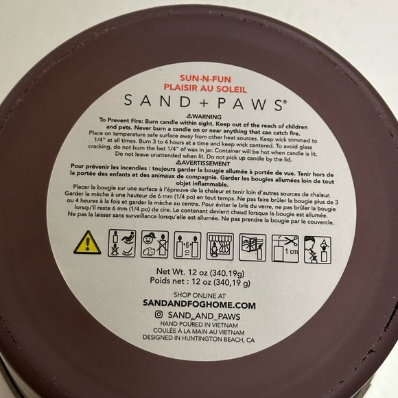 Sand + Paws Candle Neutralizes Pet Odor w/Essential Oils My Dog - Picture 5 of 8